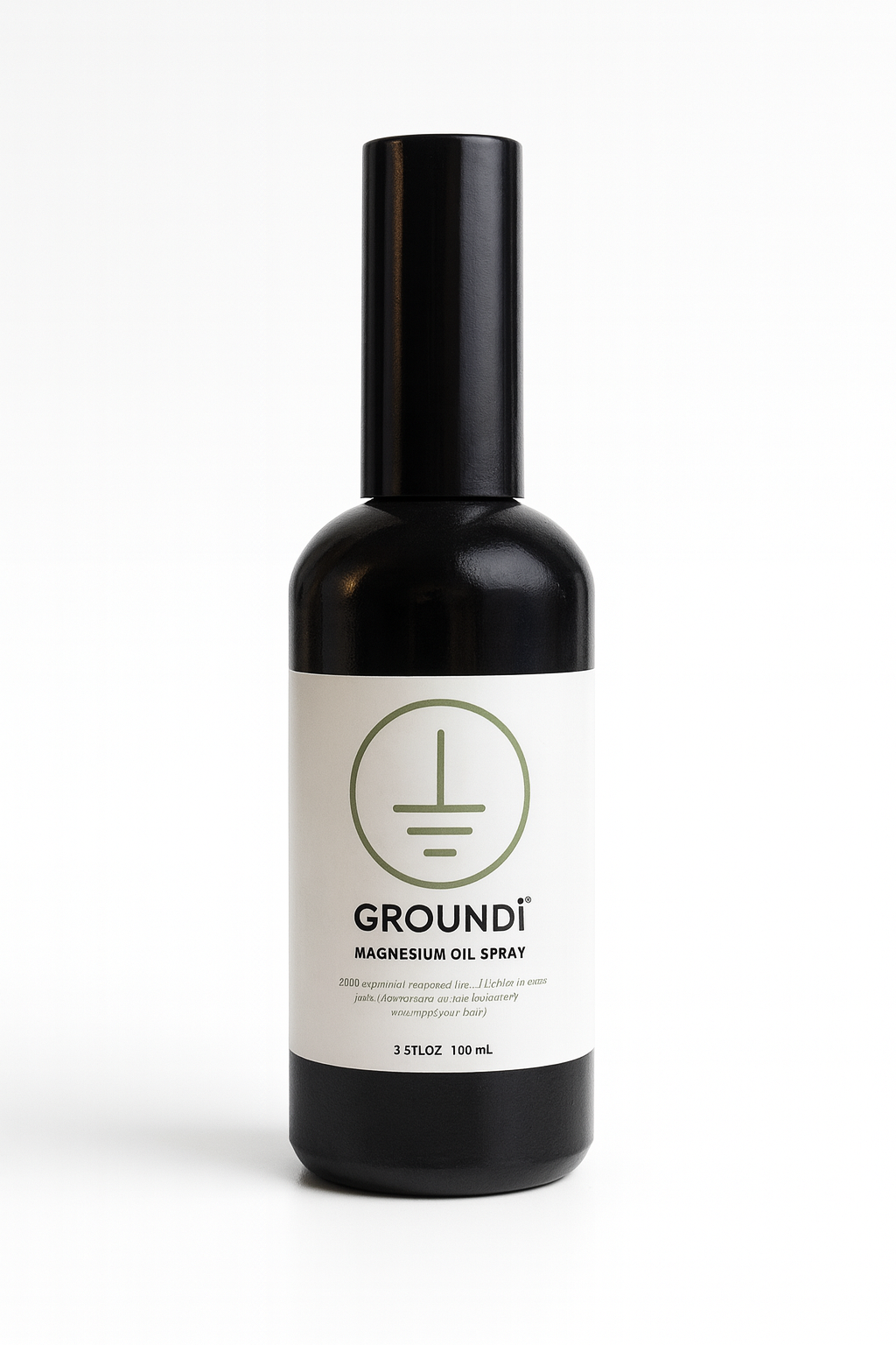 Groundi magnesium spray bottle for natural sleep aid and muscle recovery